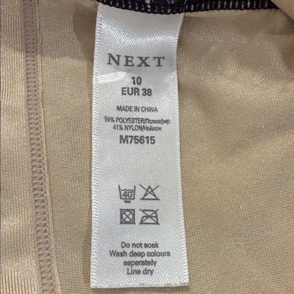 Next Beige and black lace Camisole Top. - Picture 3 of 5